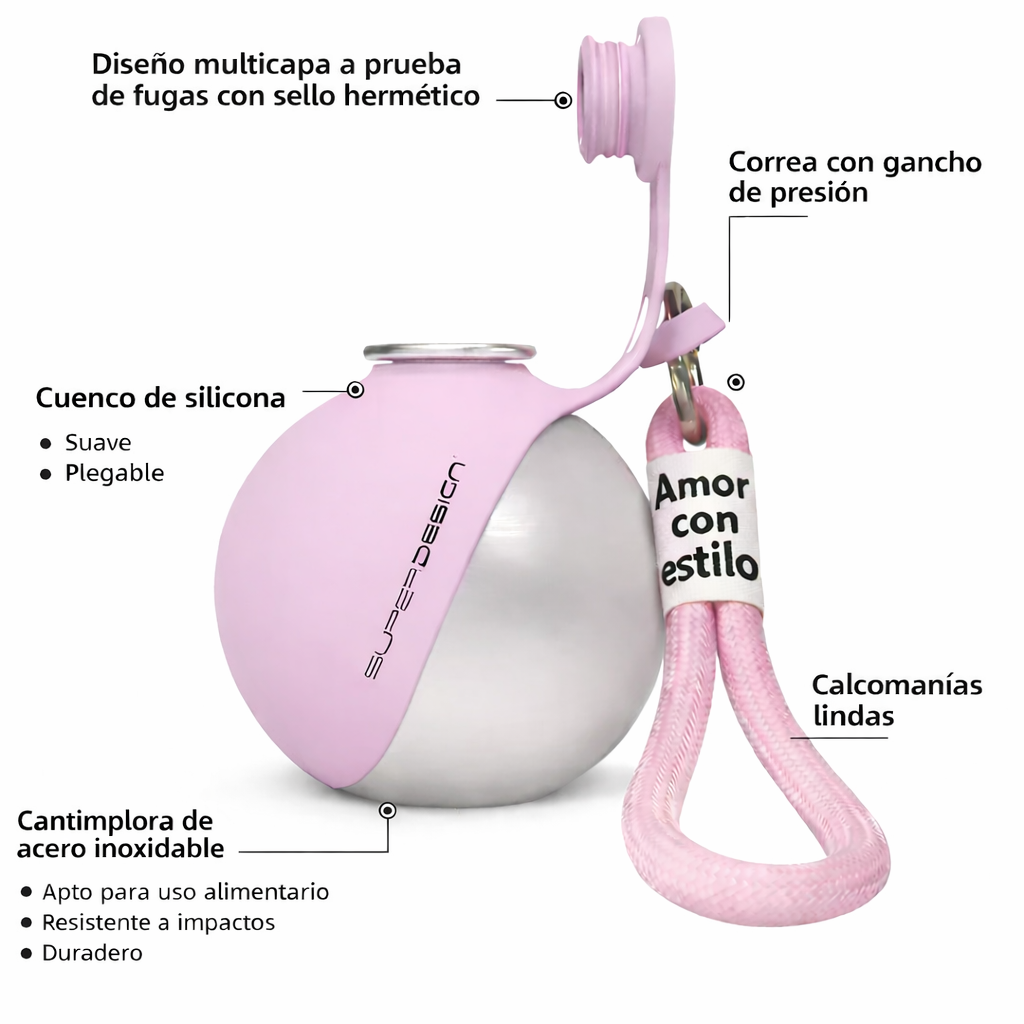 Botella Portátil Para Perros