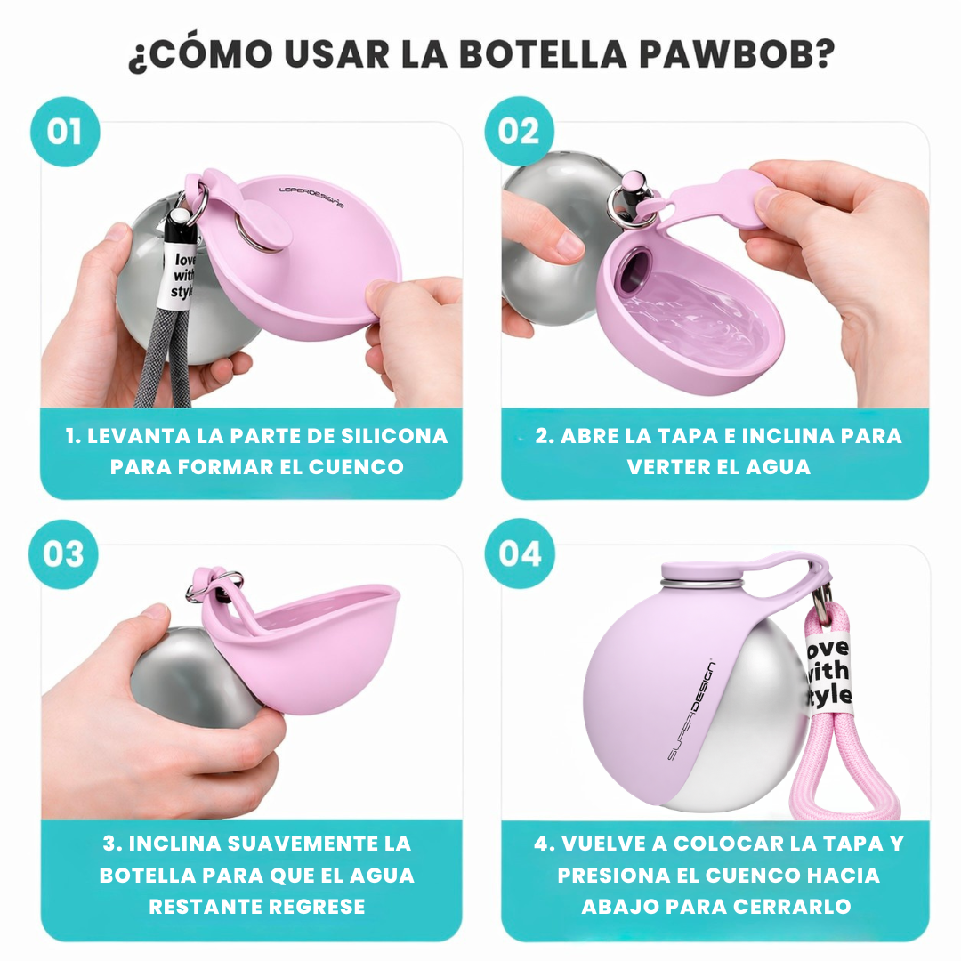 Botella Portátil Para Perros